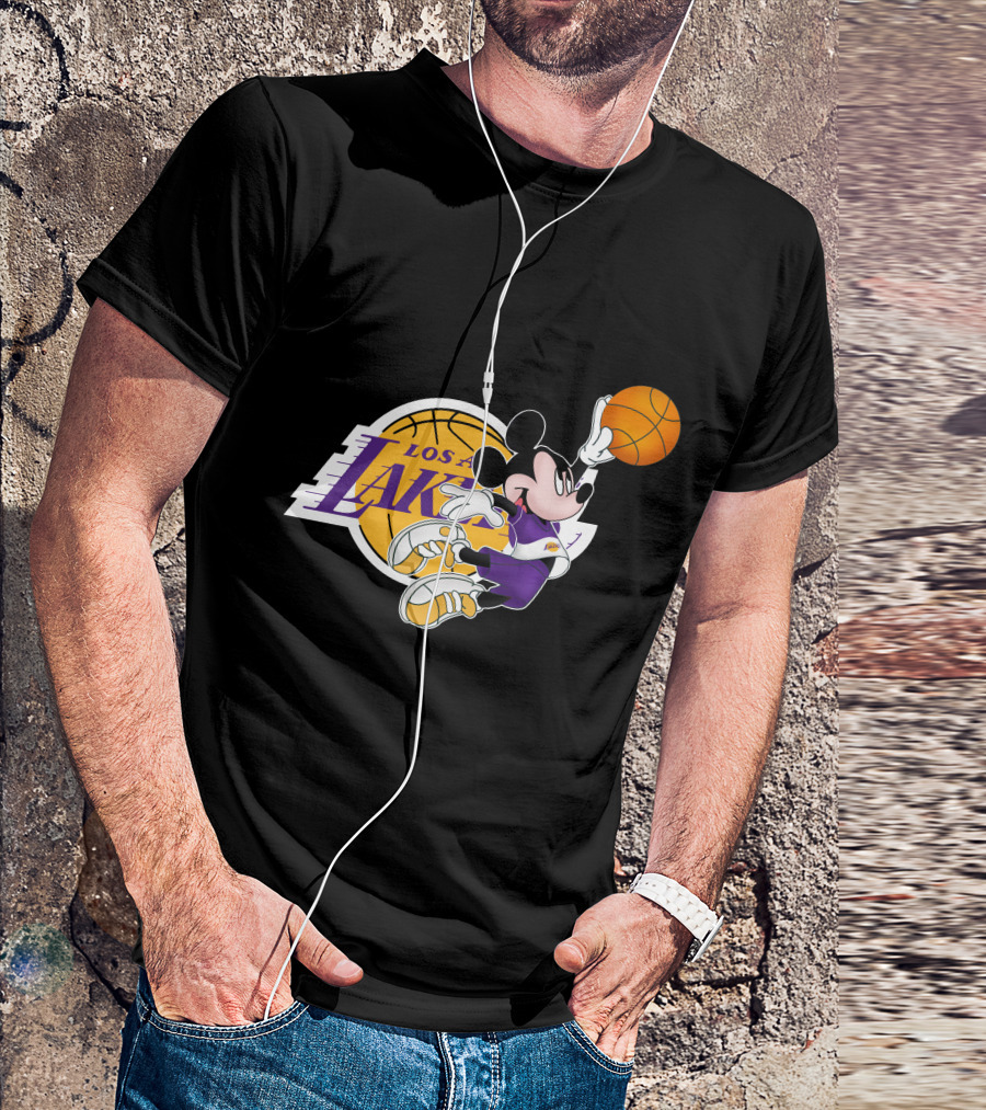 Mickey Los Angeles Lakers Basketball T-Shirt