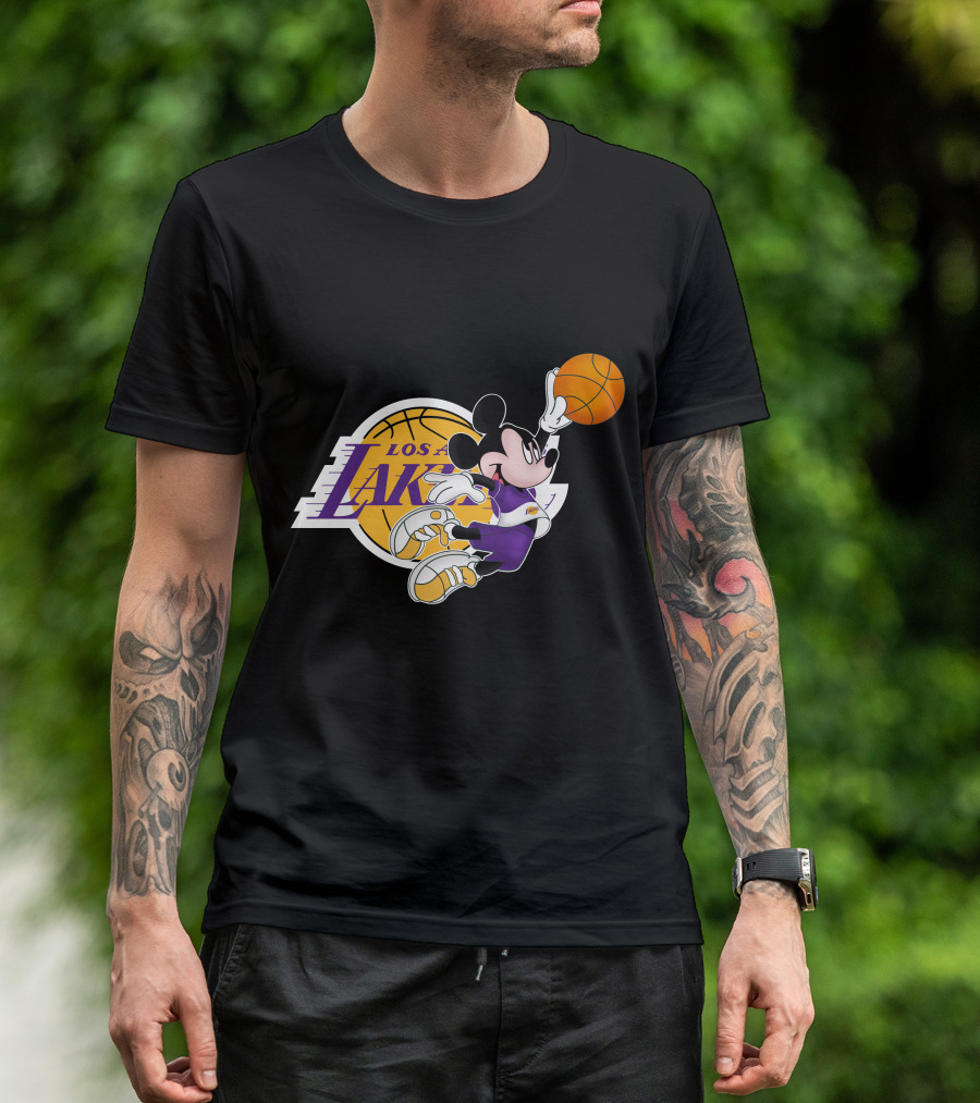 Mickey Los Angeles Lakers Basketball T-Shirt