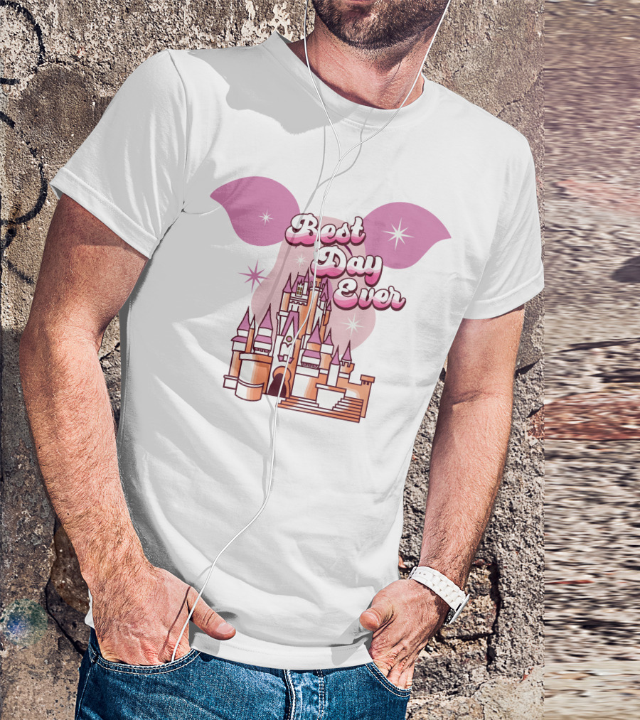 Best Day Ever Piglet Ears Castle Magic Stars T-Shirt