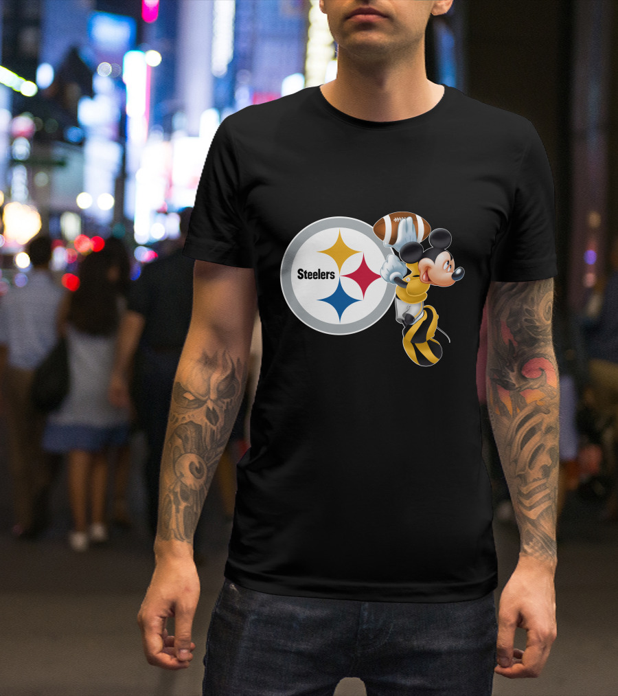 Steelers Mickey Ps Football Fan T-Shirt
