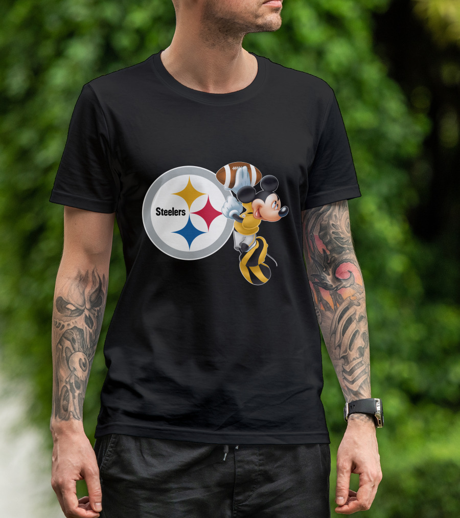 Steelers Mickey Ps Football Fan T-Shirt