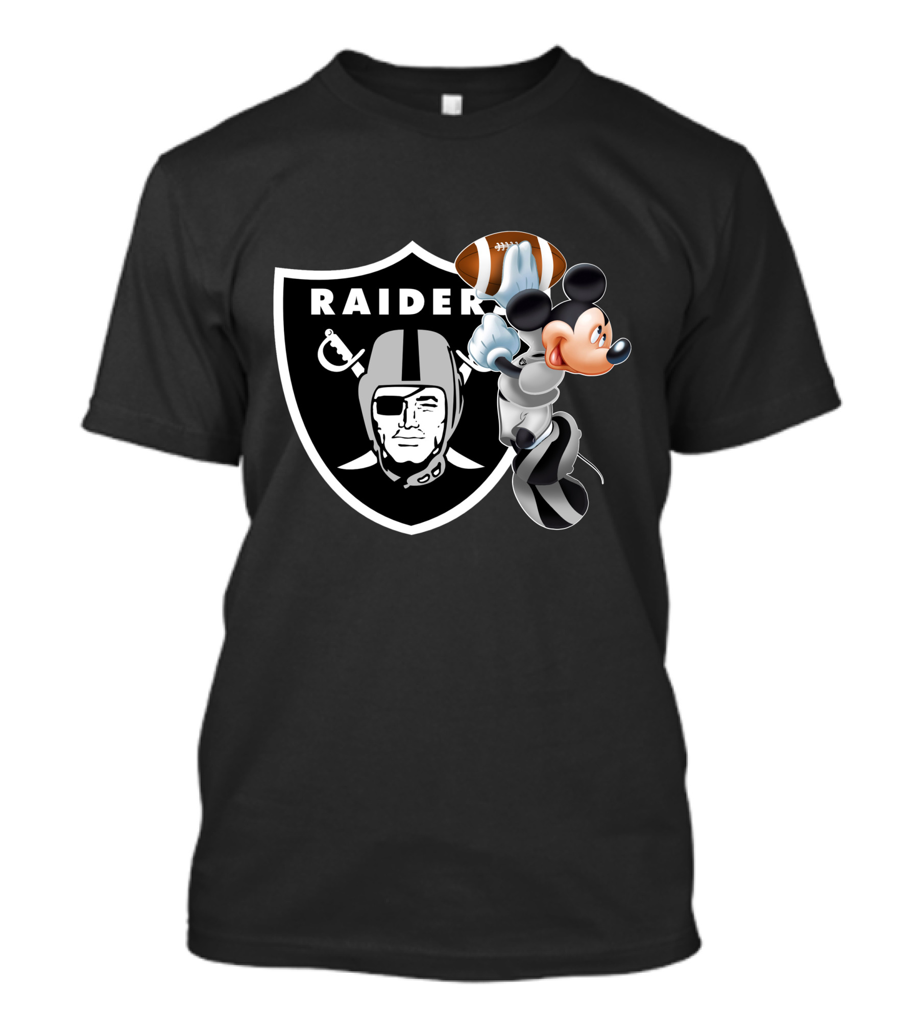 Mickey Lvr Raiders Football T-Shirt