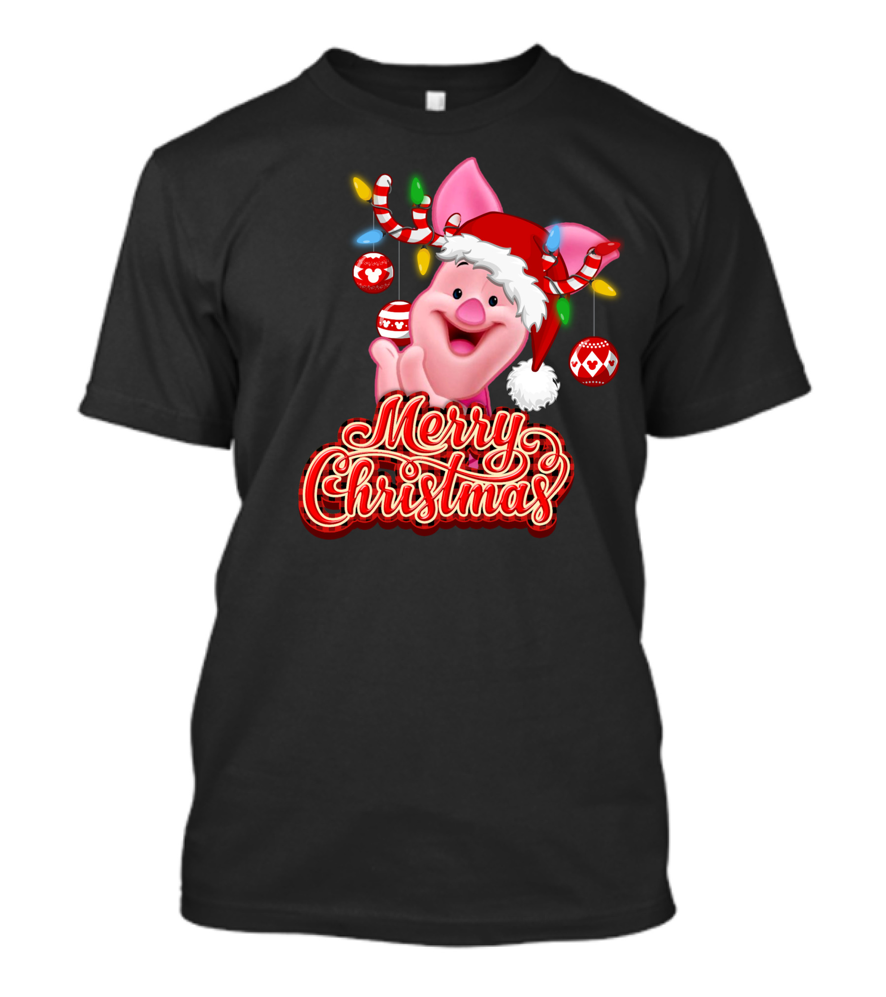 Piglet Merry Christmas Disney Holiday Magic T-Shirt