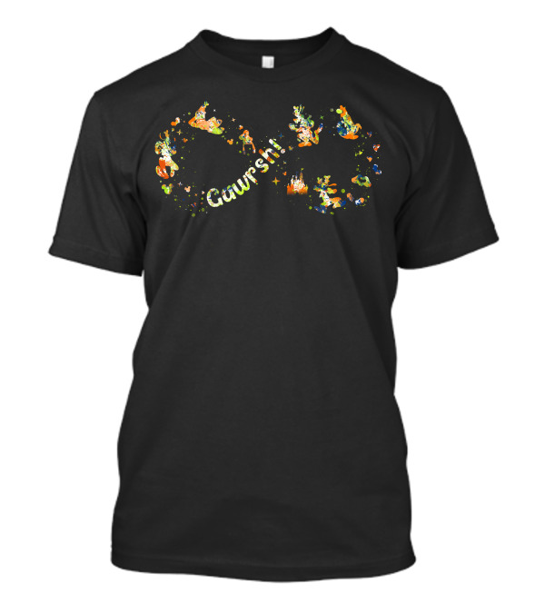 Gawrsh Goofy Infinity Disney Icons And Castle T-Shirt