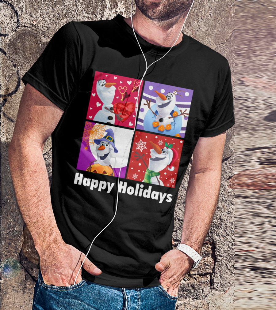 Happy Holidays Olaf Seasonal Celebrations T-Shirt