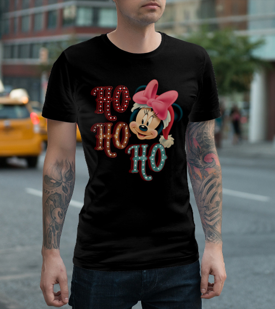 Minnie Mouse Christmas Ho Ho Ho T-Shirt