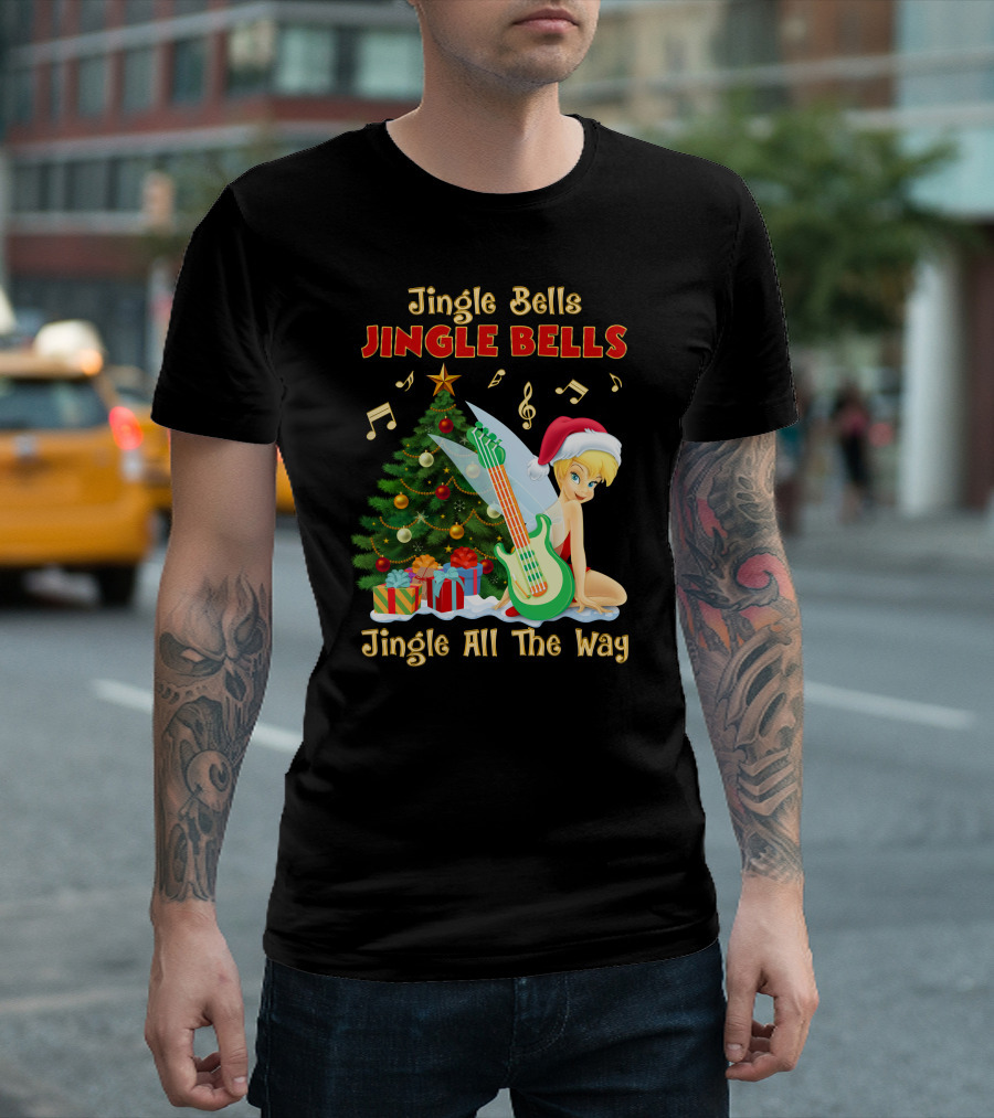 Jingle Bells Tinkerbell Christmas Magic Jingle All The Way T-Shirt