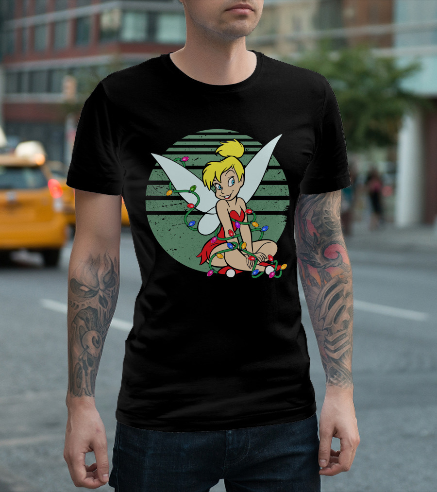 Tinkerbell Christmas Lights Fairy Wings Magic T-Shirt