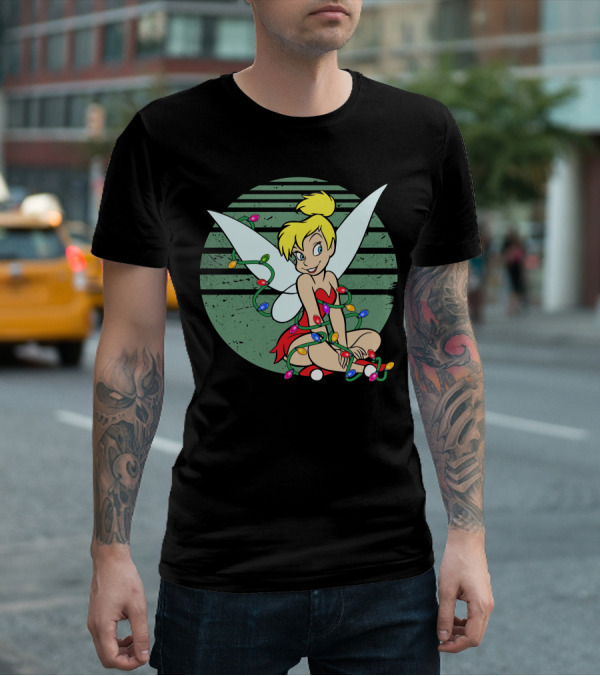Tinkerbell Christmas Lights Fairy Wings Magic T-Shirt