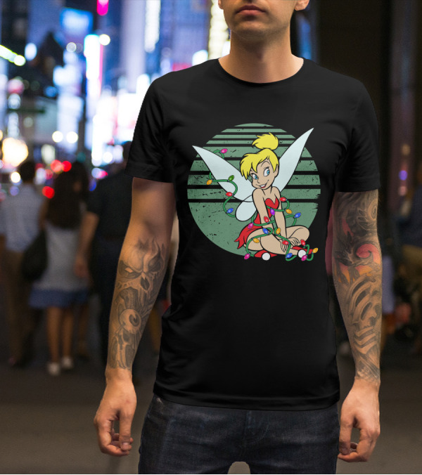 Tinkerbell Christmas Lights Fairy Wings Magic T-Shirt