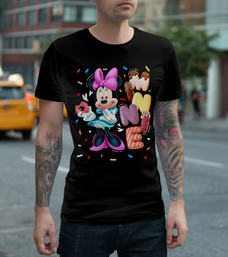 Minnie Donut And Sprinkles Theme T-Shirt