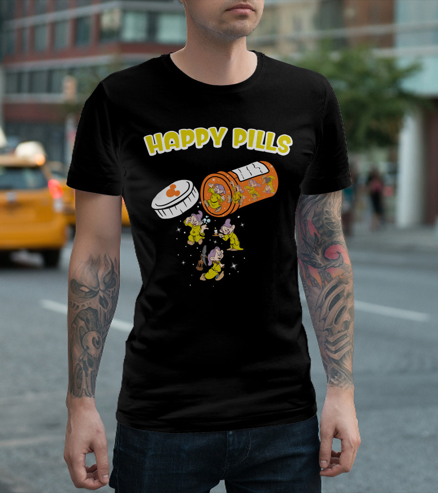 HAPPY PILLS Dopey Dwarf Animation T-Shirt