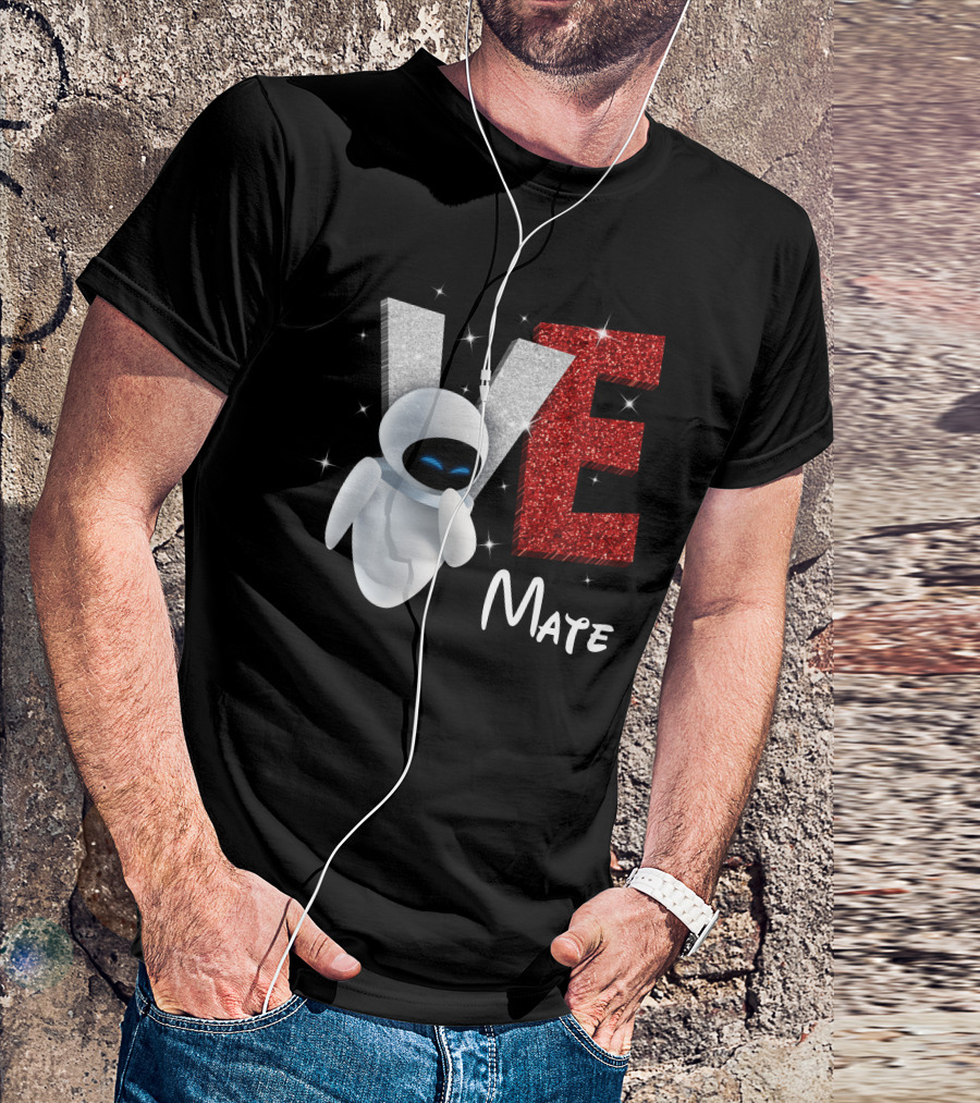 Eve Mate Wall-E Sparkling Letters With Effect T-Shirt