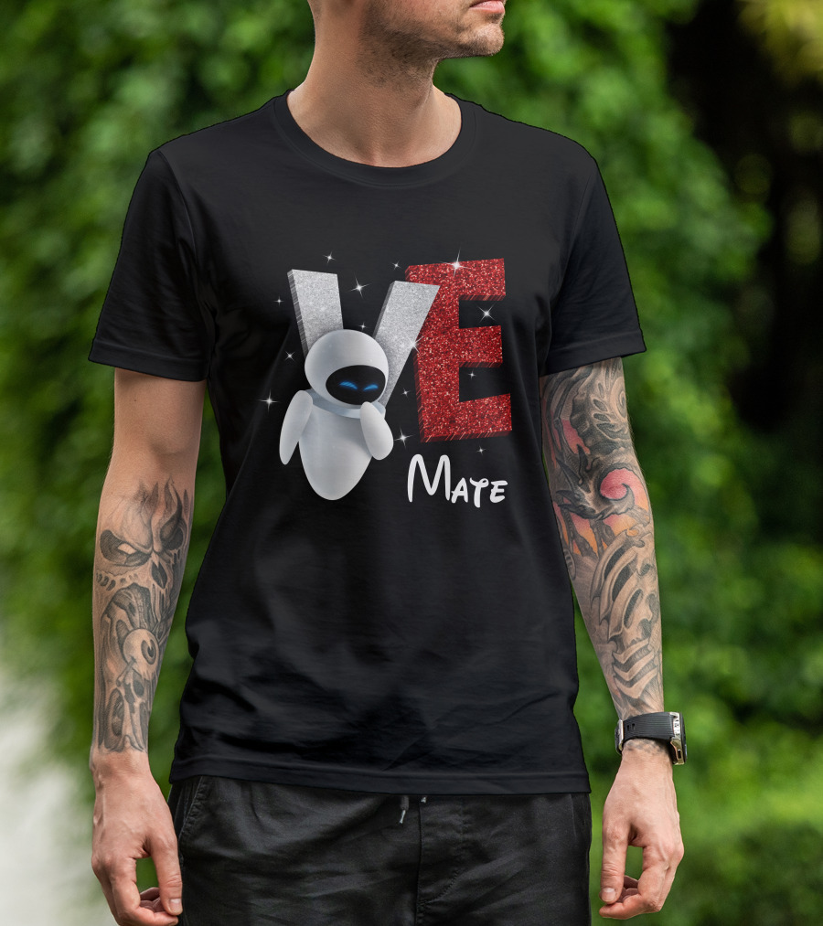 Eve Mate Wall-E Sparkling Letters With Effect T-Shirt