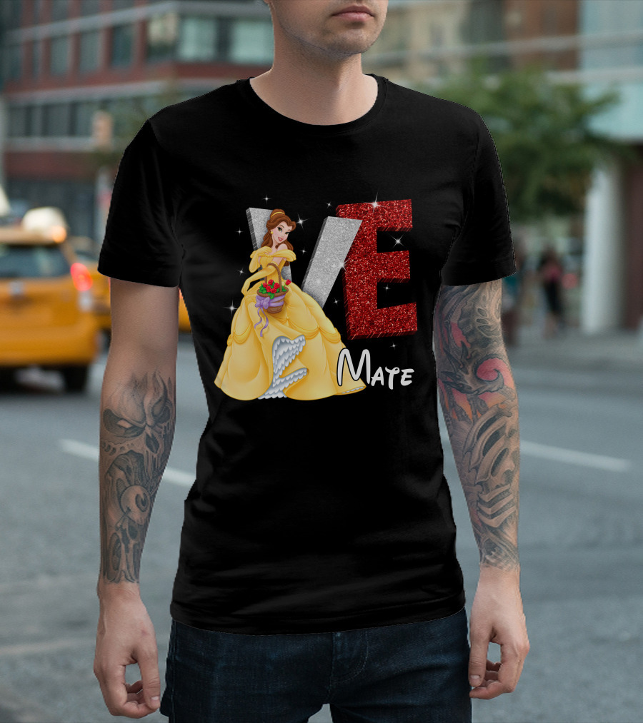 Belle Love Mate Sparkling Princess Theme T-Shirt