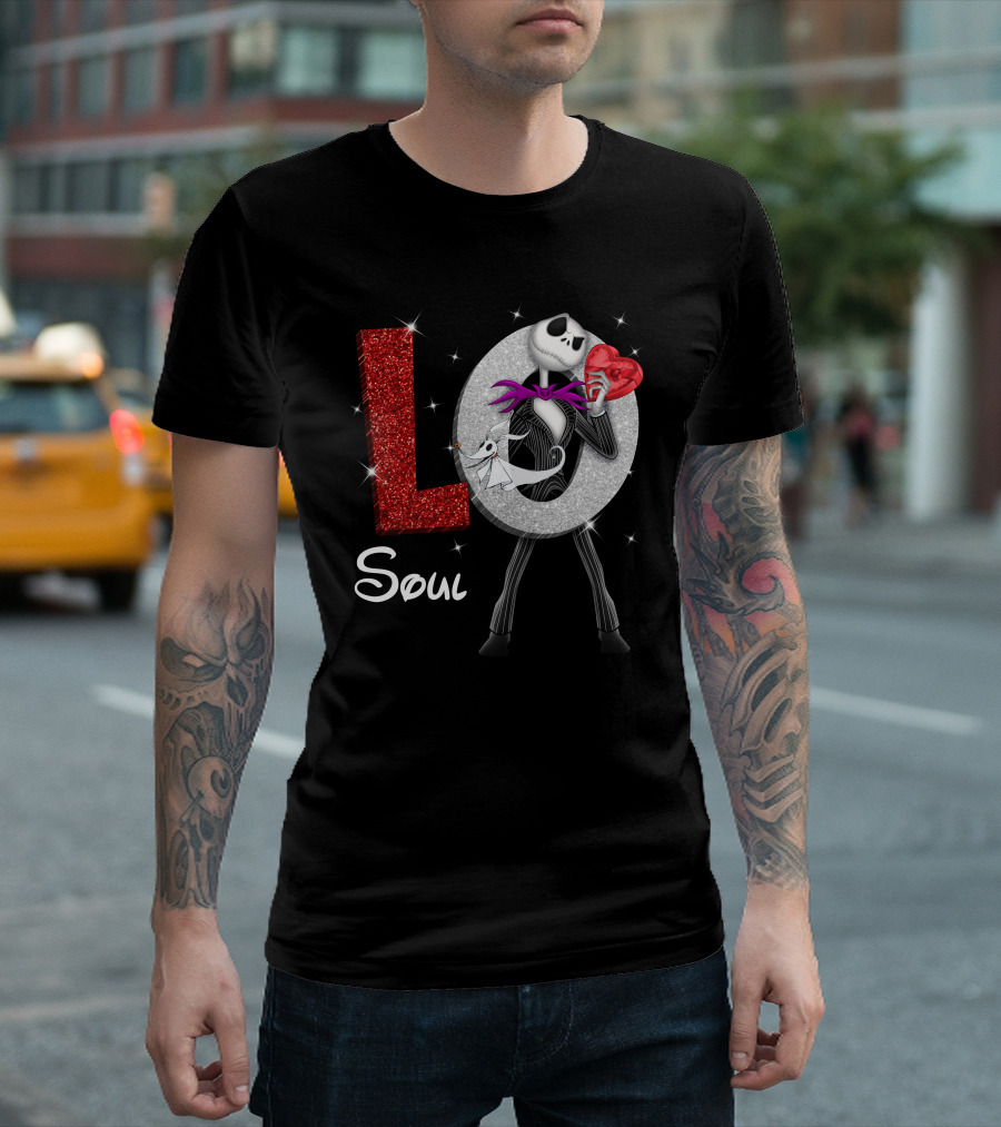 Soul Love Jack Skellington Zero Heart T-Shirt