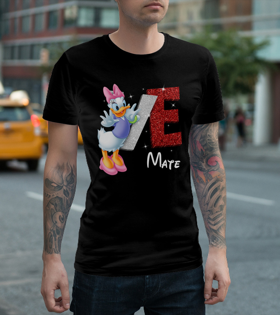 Daisy Duck Love Mate Sparkling Style T-Shirt