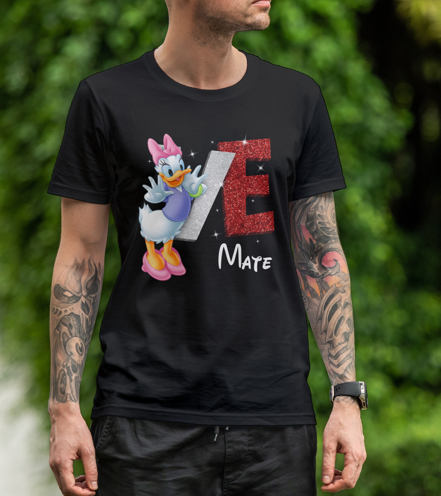 Daisy Duck Love Mate Sparkling Style T-Shirt