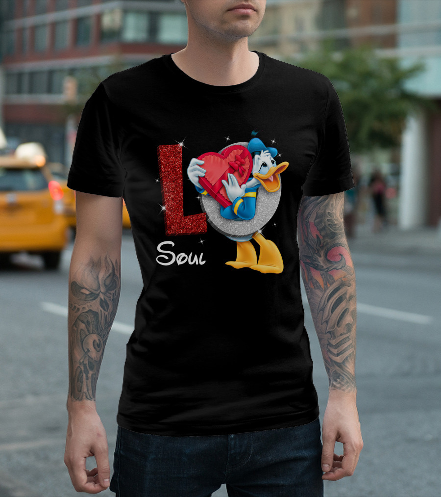 Donald Soul Red Heart L T-Shirt