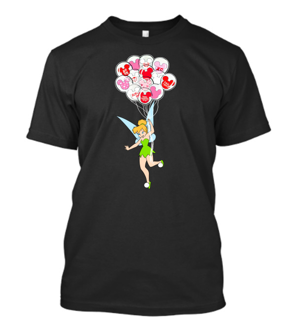 Tinkerbell Minnie Balloons Love Xoxo Disney Icons T-Shirt