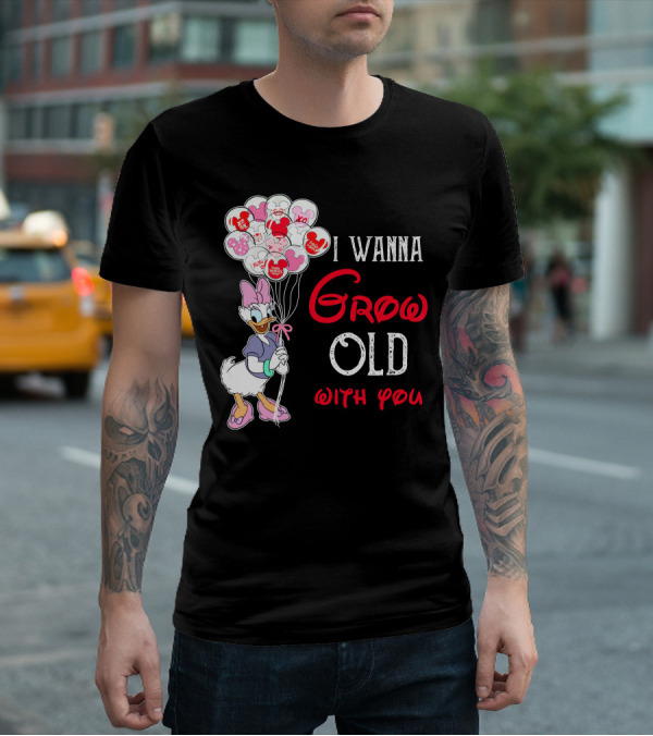 I Wanna Grow Old With You Daisy Balloons T-Shirt
