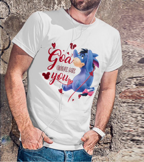 God Gave Me You Eeyore Mickey Hearts T-Shirt