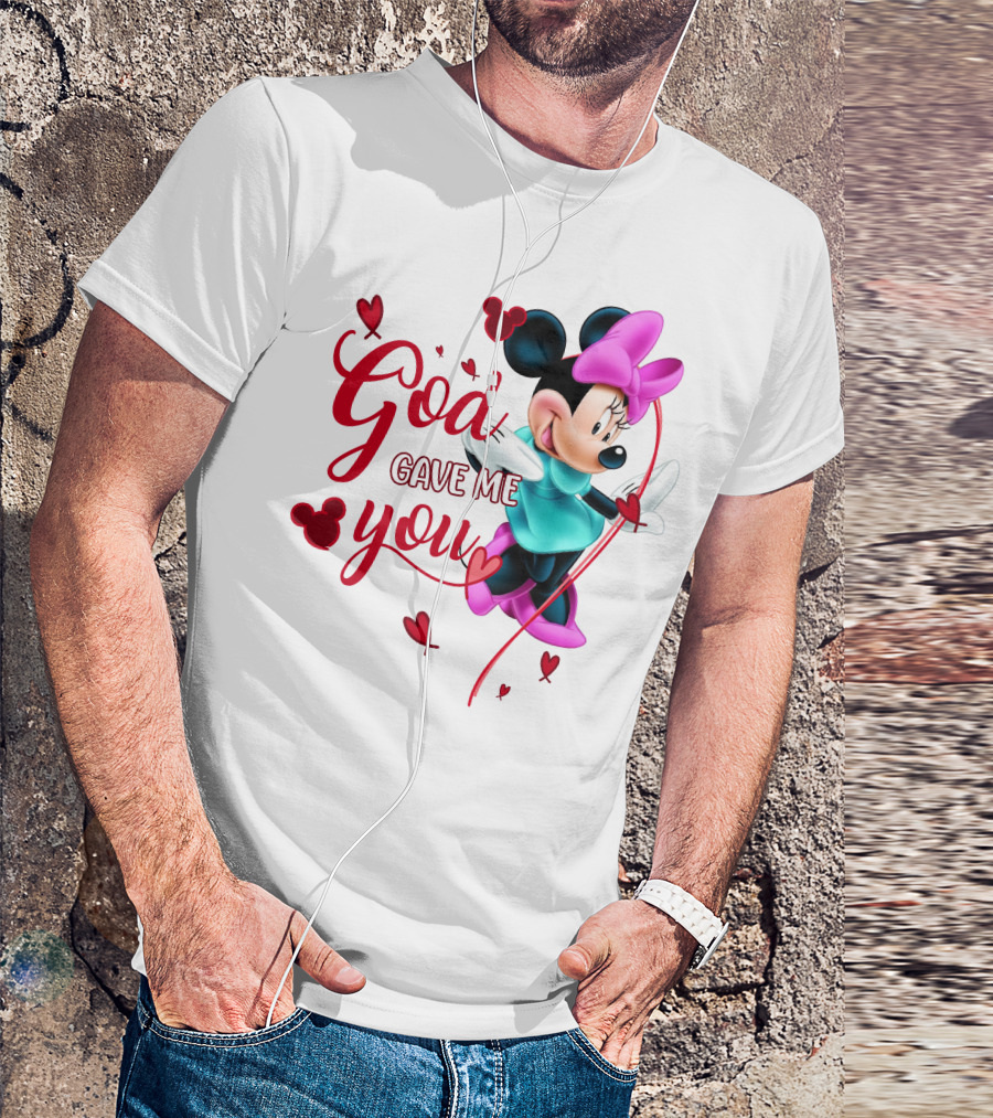 Minnie God Gave Me You Hearts And Bows T-Shirt