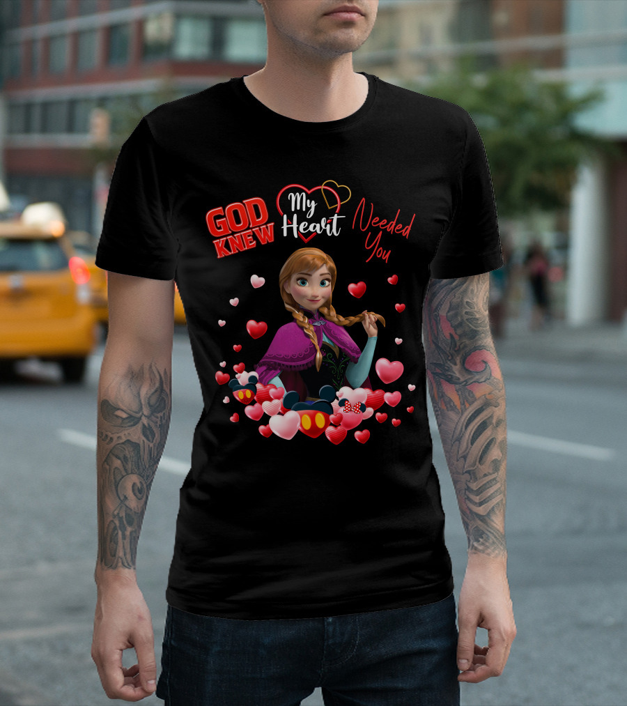 God Knew My Heart Needed You Anna Hearts Disney T-Shirt