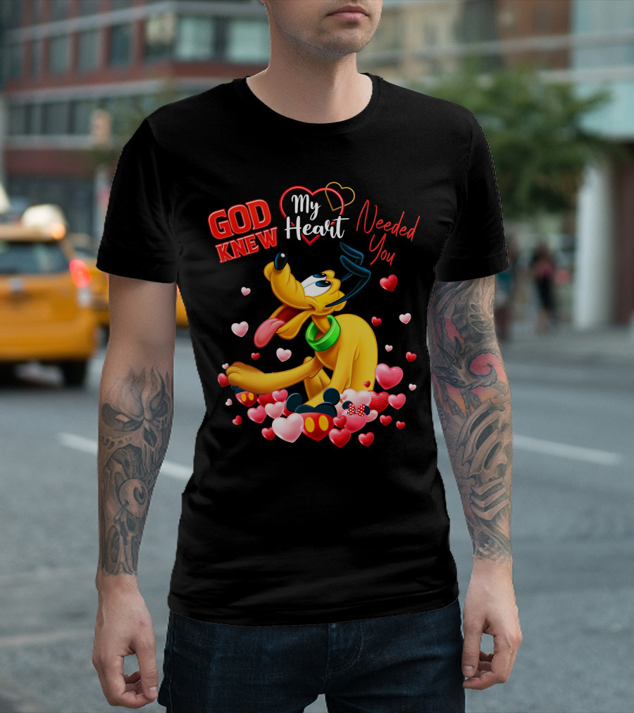 God Knew My Heart Needed You Pluto Hearts T-Shirt