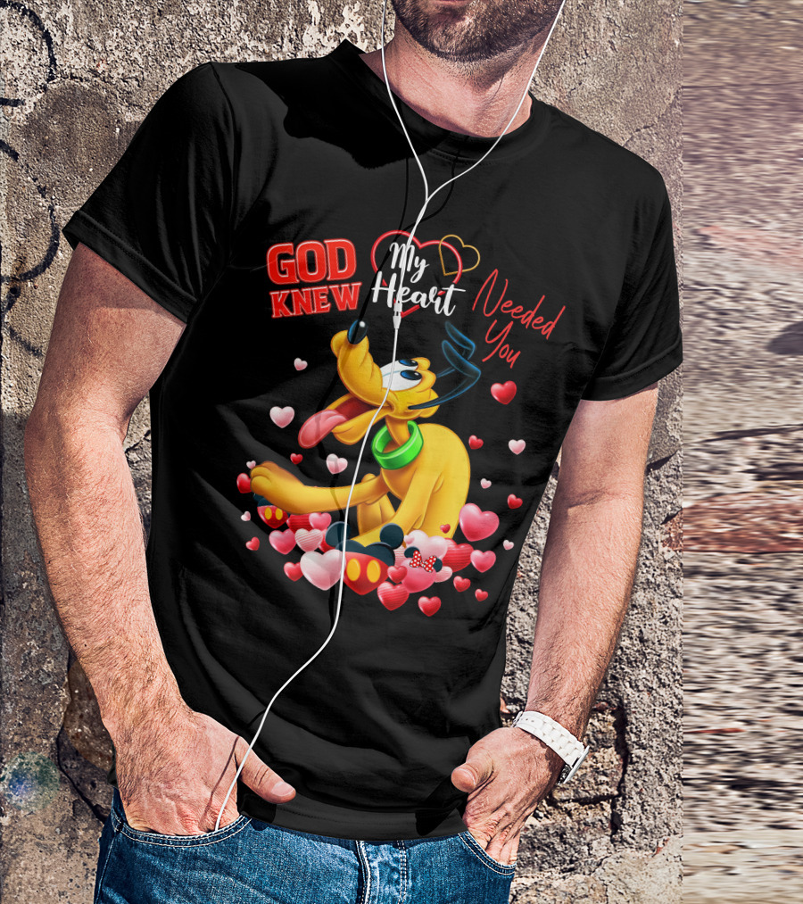 God Knew My Heart Needed You Pluto Hearts T-Shirt