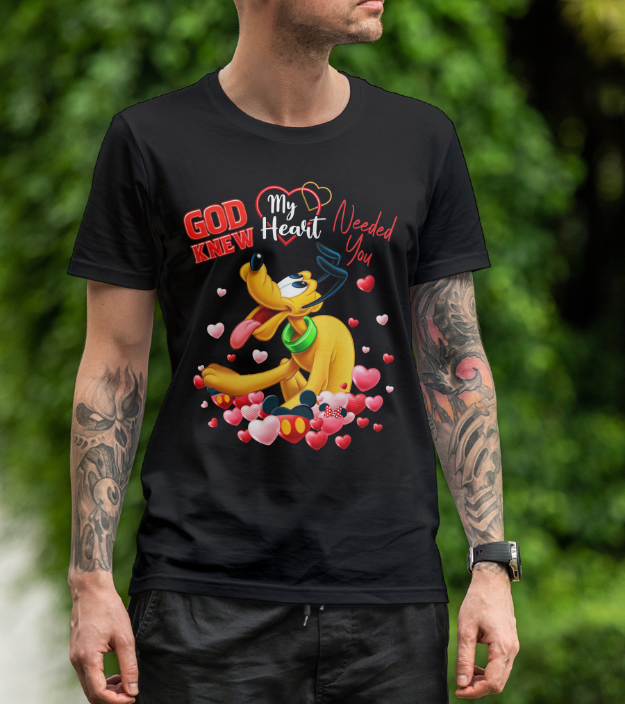 God Knew My Heart Needed You Pluto Hearts T-Shirt