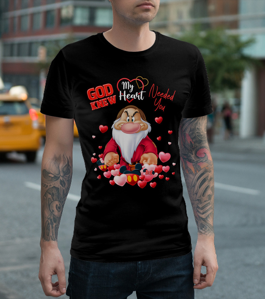 God Knew My Heart Needed You Grumpy Hearts Disney T-Shirt