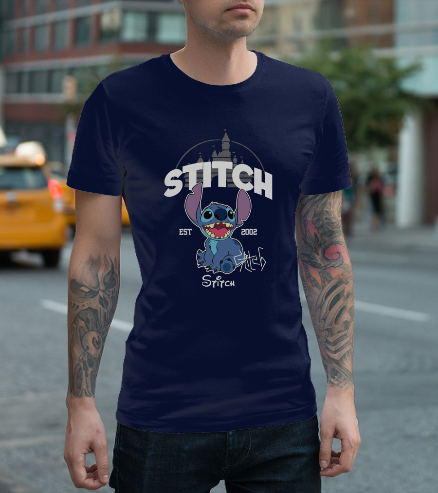 Stitch Est 2002 Disney Castle T-Shirt