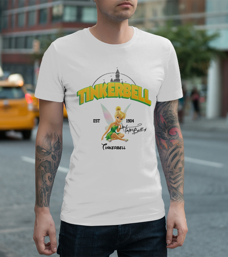 Tinkerbell Est 1904 Castle Wings T-Shirt