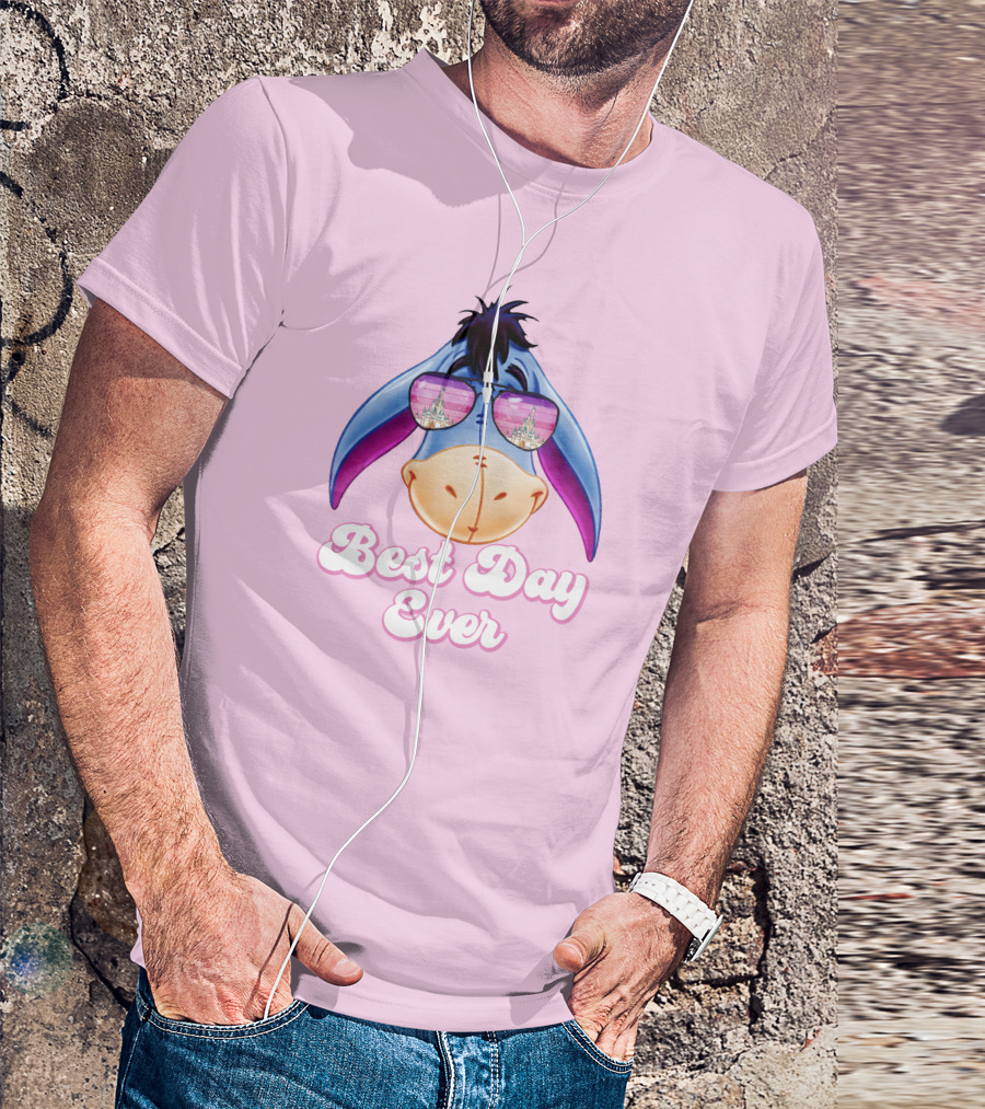 Best Day Ever Eeyore With Castle Sunglasses T-Shirt