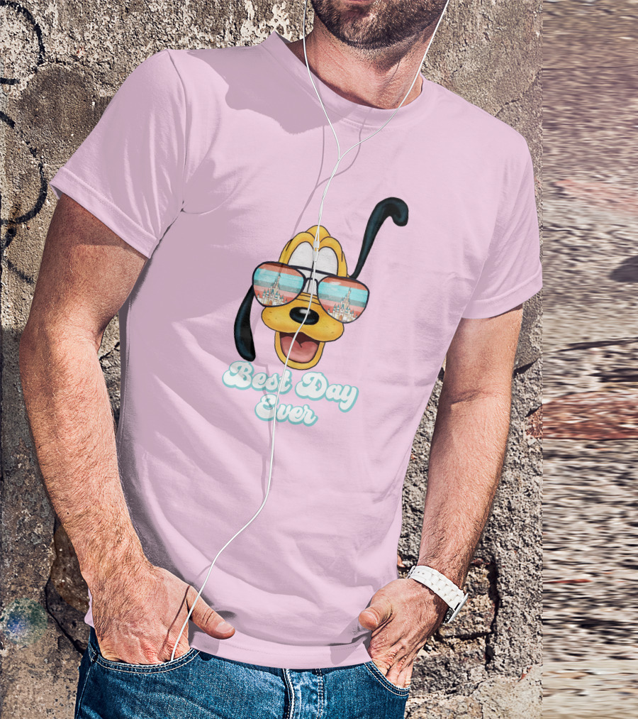 Pluto Sunglasses Best Day Ever T-Shirt