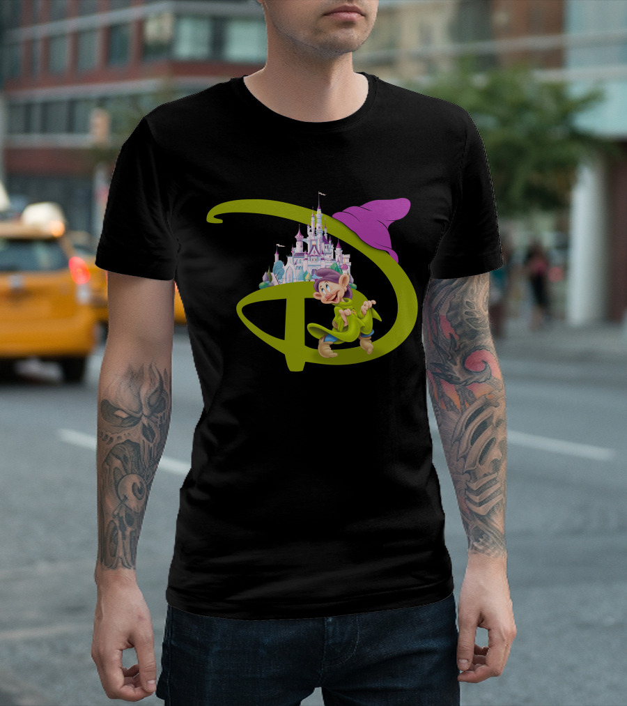 Dopey With Disneyland Castle Disney T-Shirt
