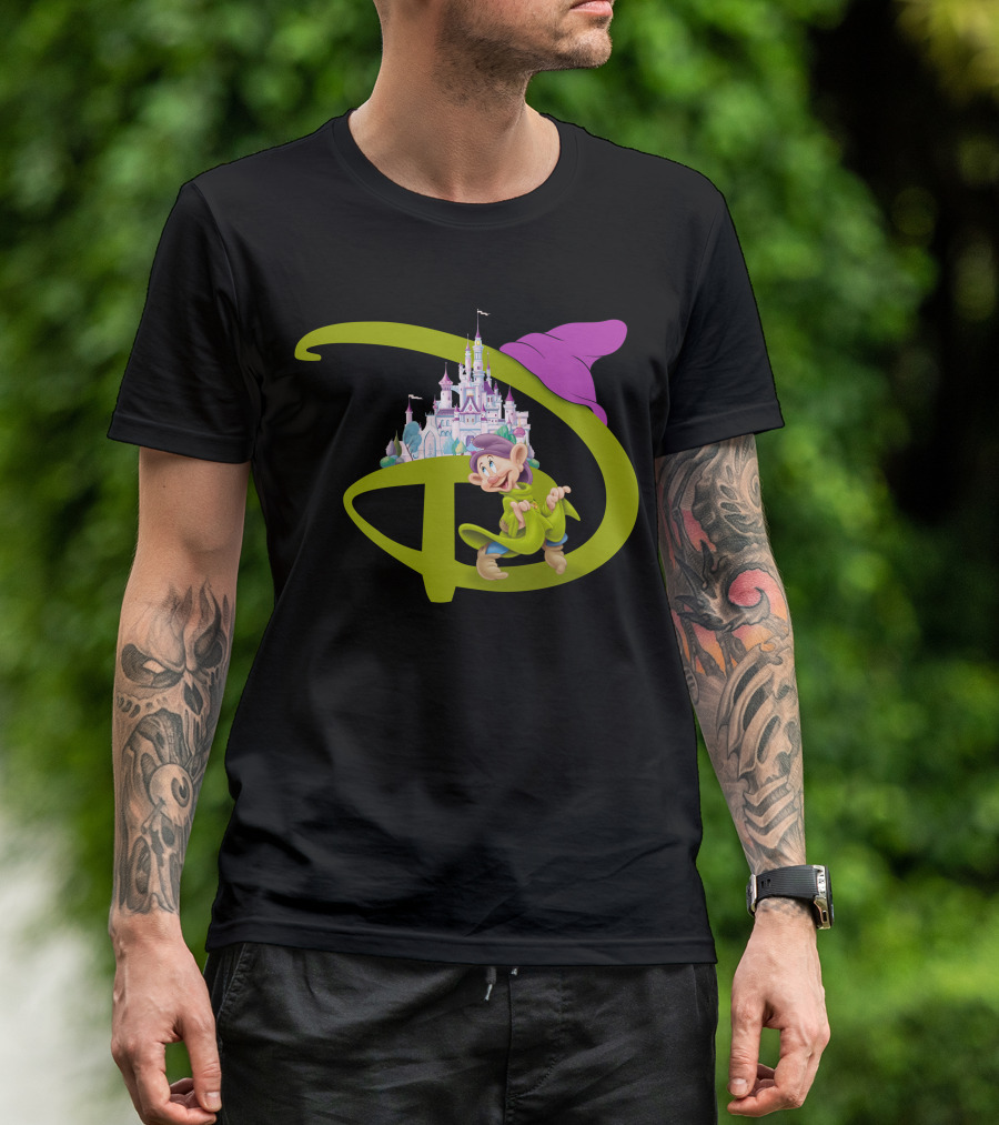Dopey With Disneyland Castle Disney T-Shirt