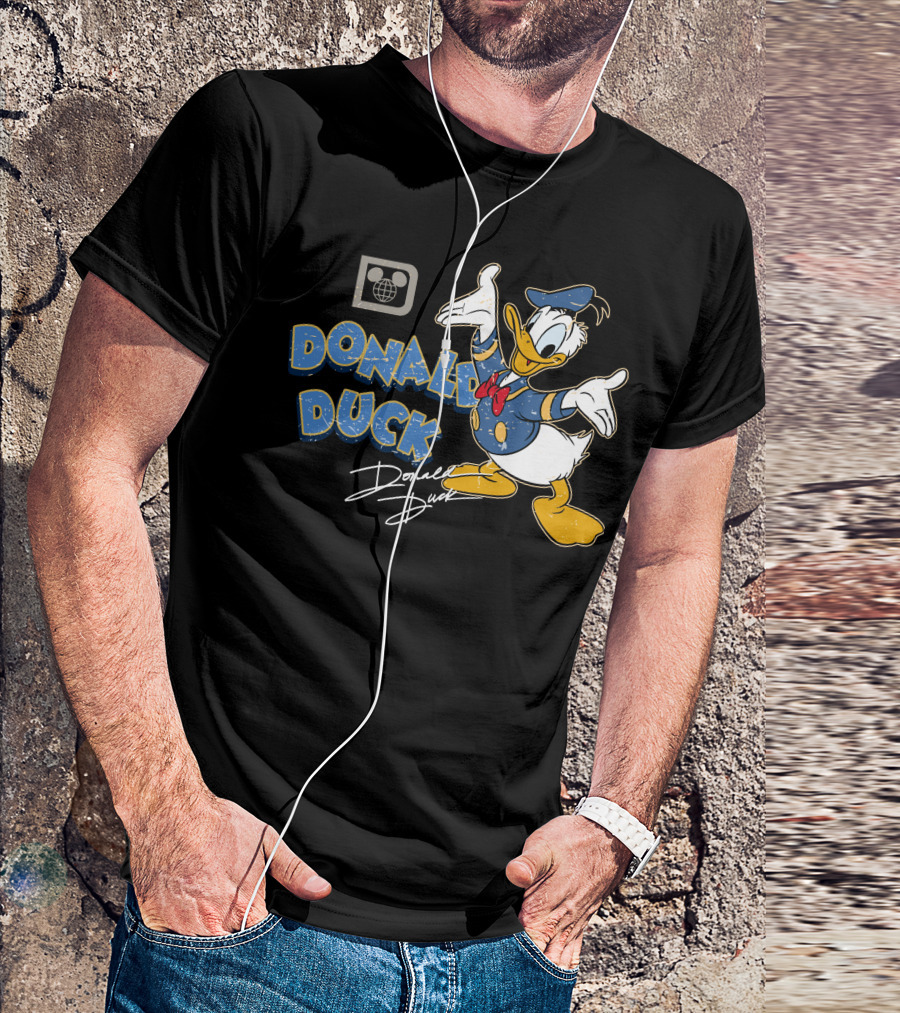 Donald Duck Retro Style Disney Character T-Shirt