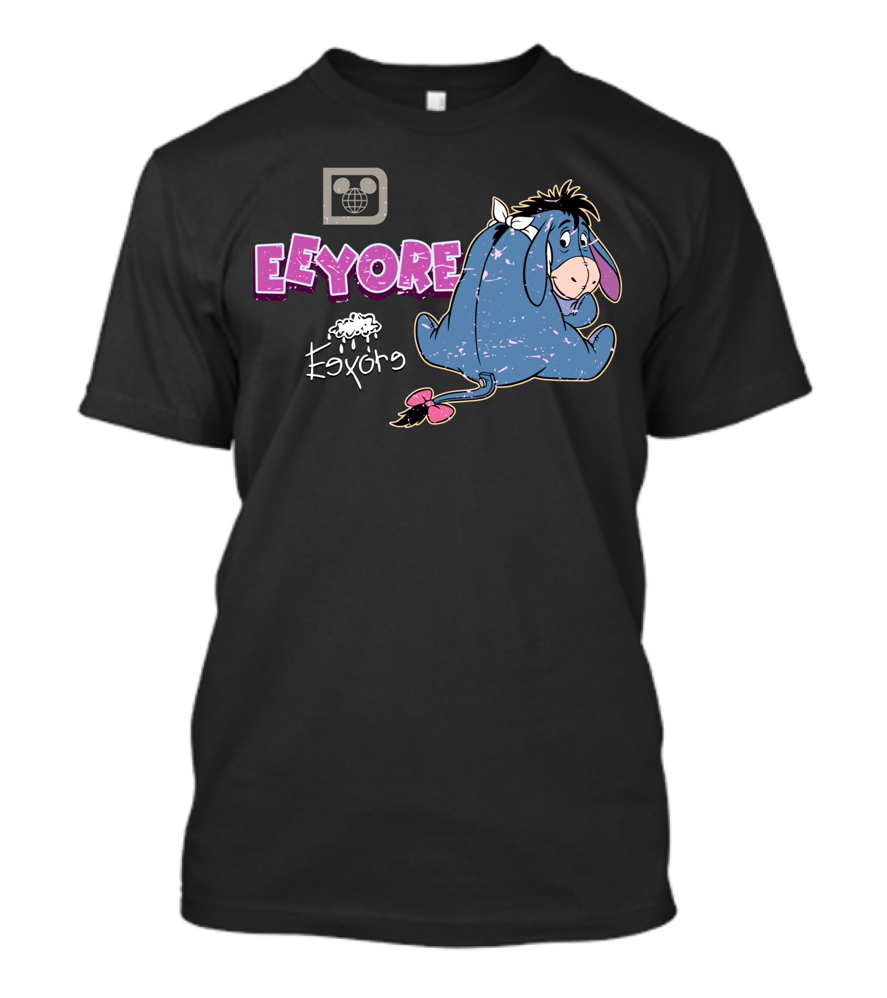 Eeyore Vintage Style Disney Logo With Eeyore T-Shirt