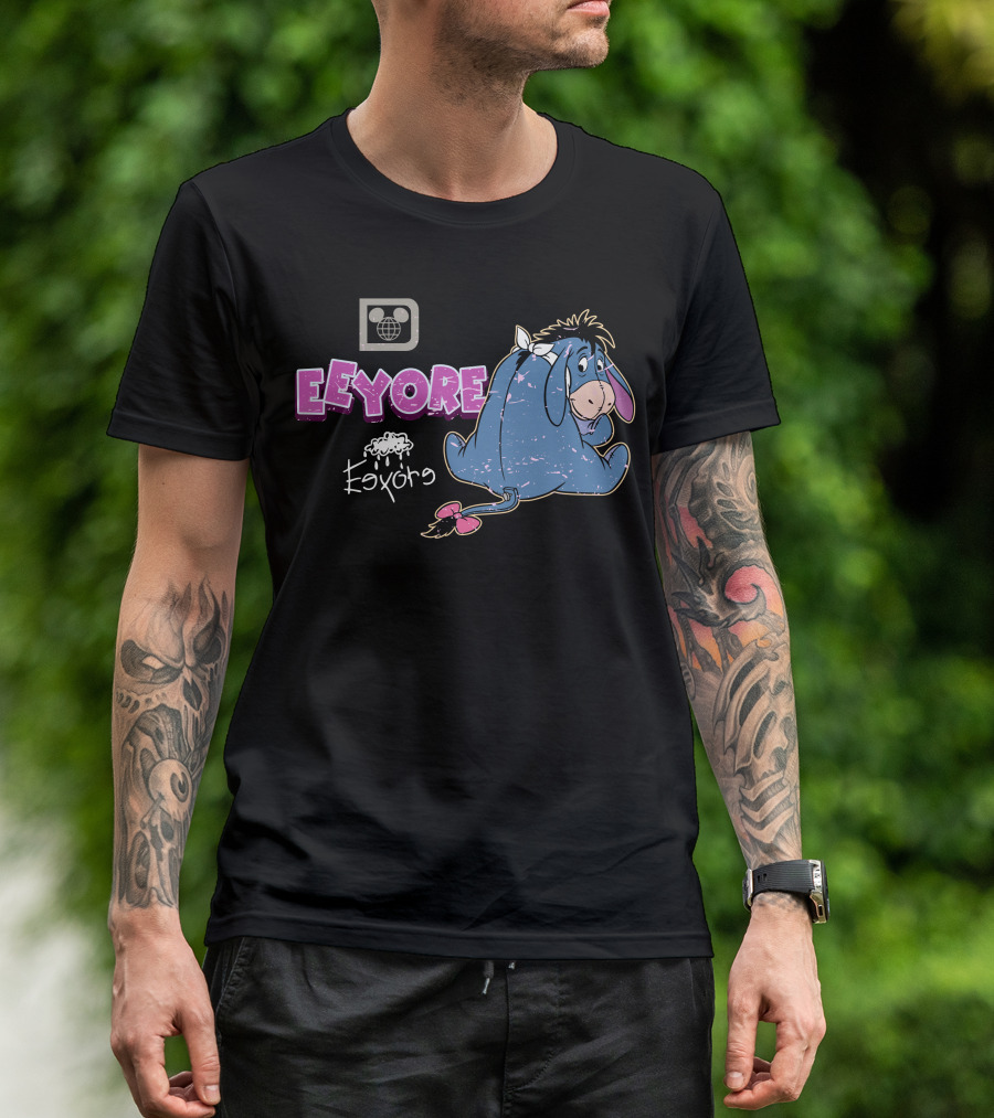 Eeyore Vintage Style Disney Logo With Eeyore T-Shirt