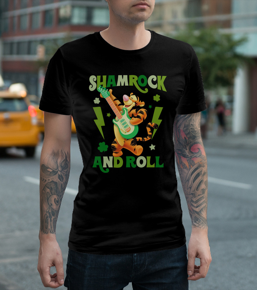 Shamrock And Roll Tigger T-Shirt
