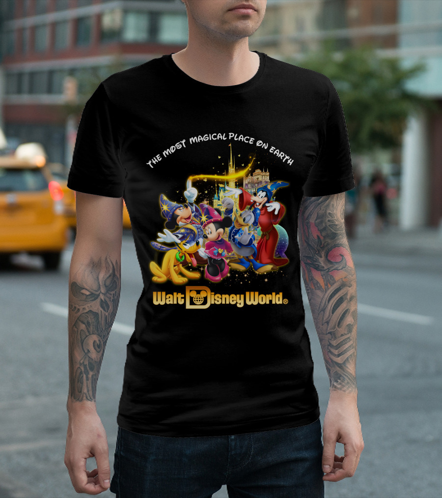 Walt Disney World The Most Magical Place On Earth Mickey & Friends T-Shirt