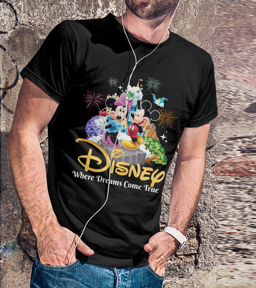 Disney Mickey And Minnie Where Dreams Come True T-Shirt