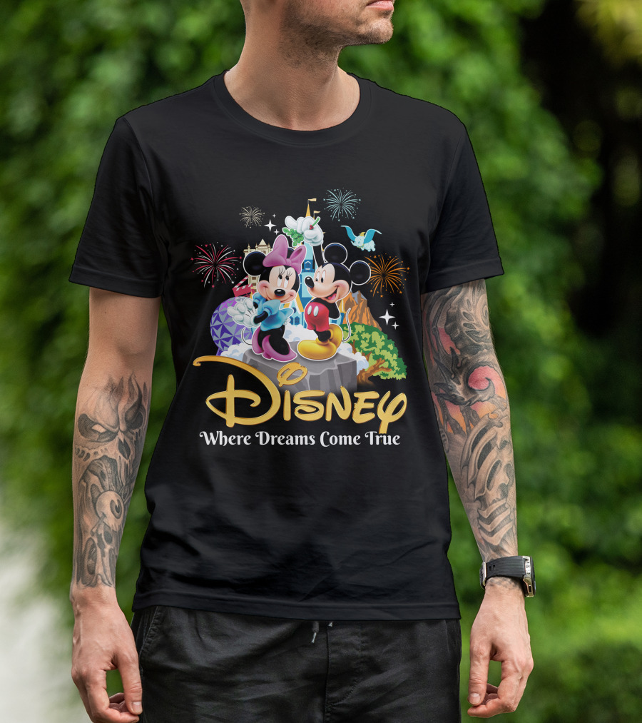 Disney Mickey And Minnie Where Dreams Come True T-Shirt