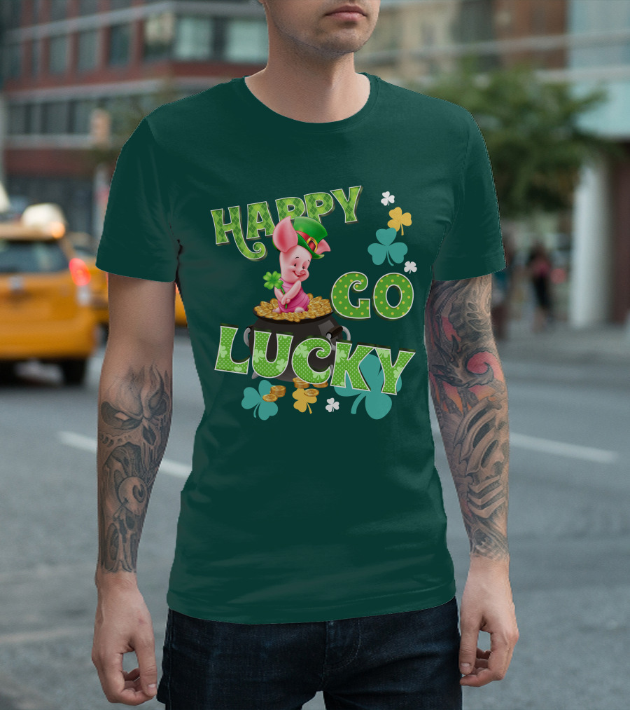 Happy Go Lucky Piglet T-Shirt