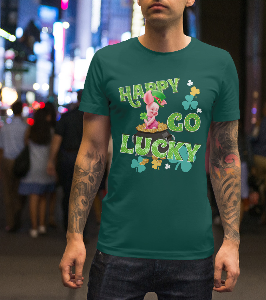 Happy Go Lucky Piglet T-Shirt