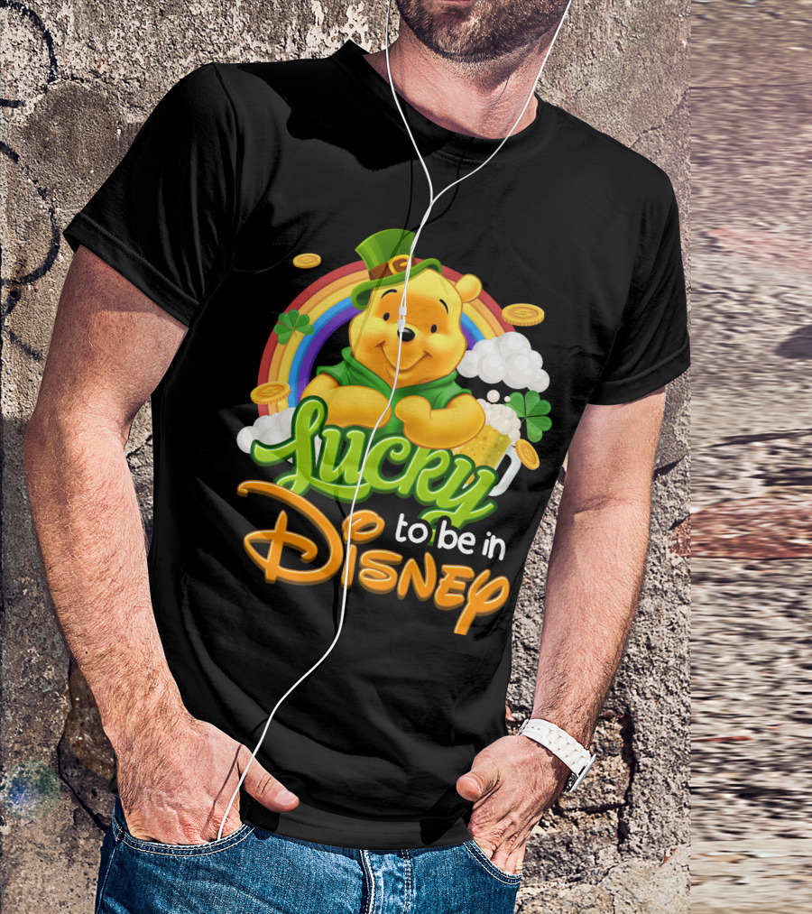 Lucky To Be In Disney Pooh T-Shirt