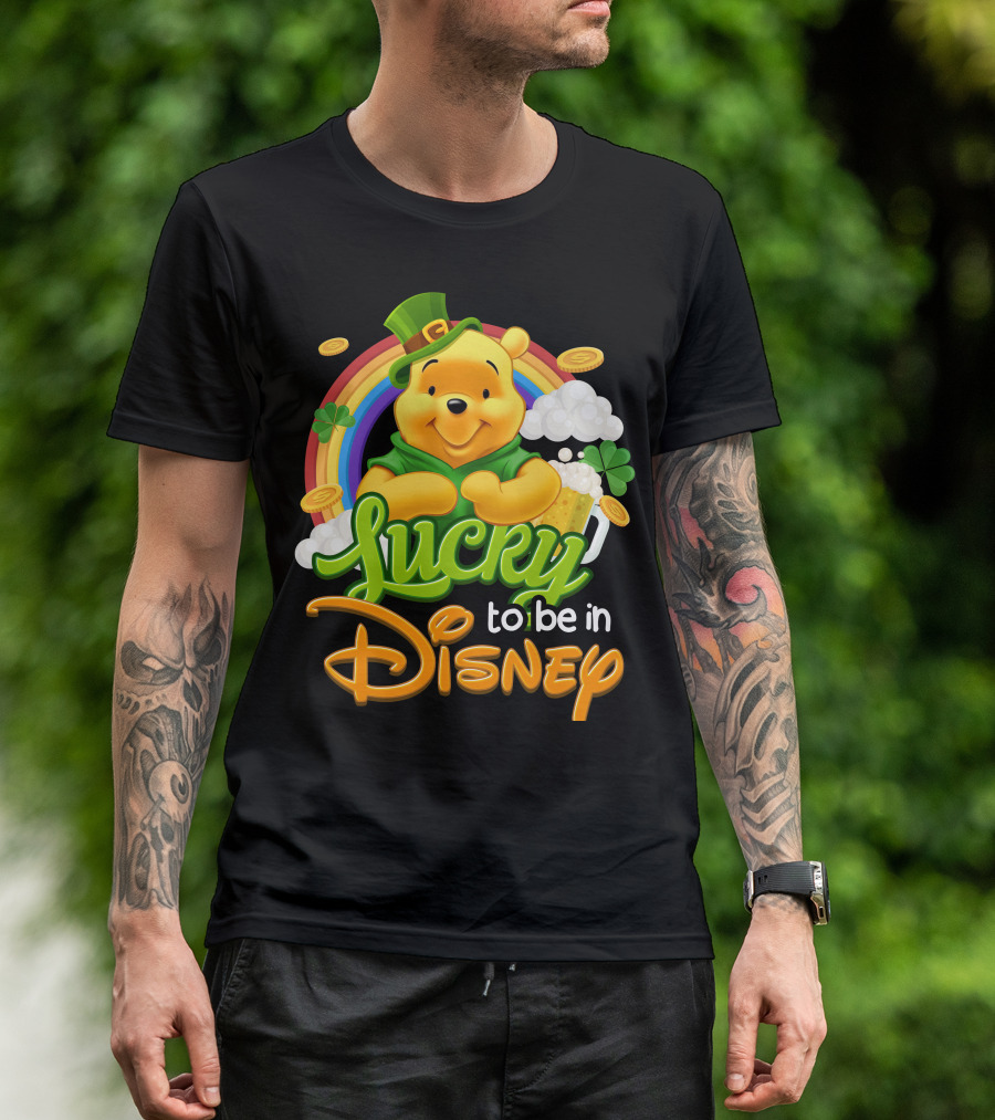 Lucky To Be In Disney Pooh T-Shirt