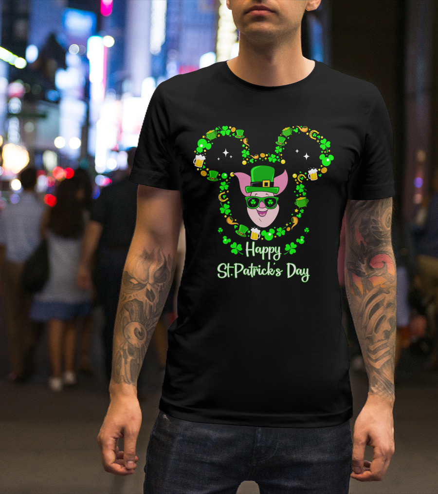 Piglet Happy St. Patrick's Day T-Shirt